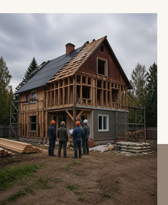 Реконструкция дачного дома в Серове под ключ с проектом