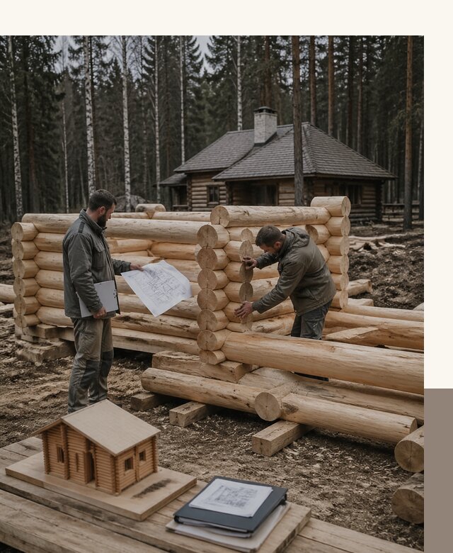 Проектирование и строительство домов из бревна в Серове